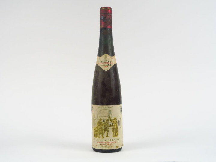 1 BOUTEILLE TRAMINER 'RESERVE SPECIALE' SCHLUMBERGER - 1957 - 3,5 CM/C