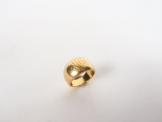 Vente aux enchères Chevalière en or. Poids. 10 gr