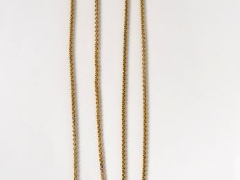 Grand sautoir en or. Poids. 25 gr