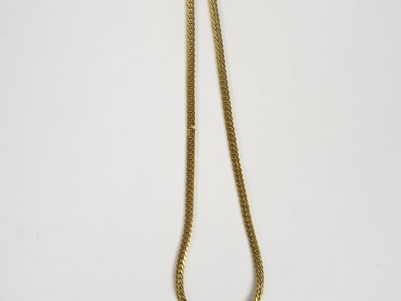 Collier articulé en or jaune, maille tressée. Poids. 14,77 gr