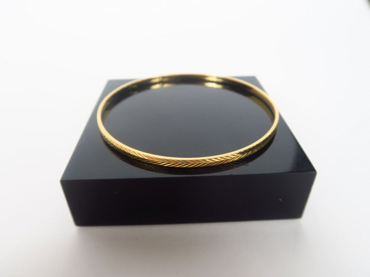 Bracelet en or jaune, à décor d'épis. Poids. 10 gr