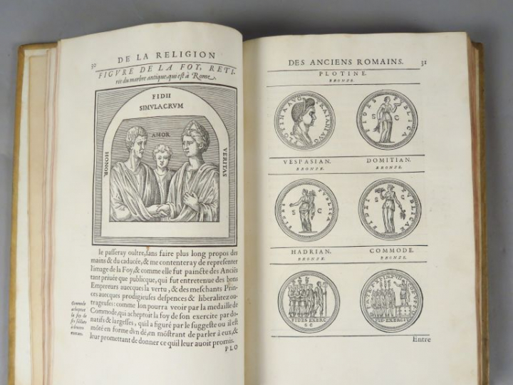 DU CHOUL. Discours sur la Religion des Anciens Romains…. Illustré d'un