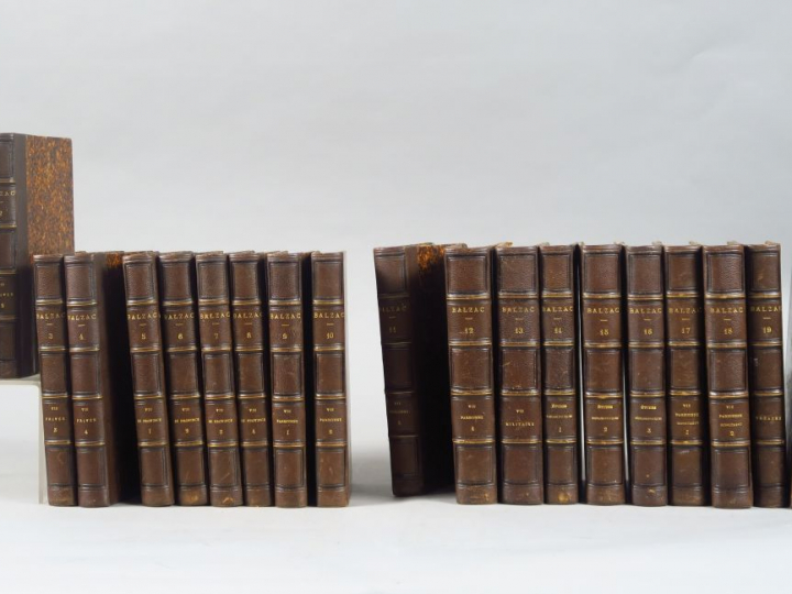 BALZAC (Honoré de). Œuvres complètes. Paris, Vve Houssiaux 1874. 20 vo