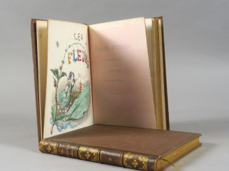 Vente aux enchères GRANDVILLE (J.J). Les Fleurs animées. Introduction par Alph. Karr. Tex