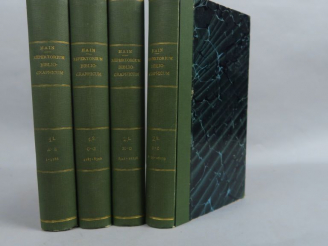 Vente aux enchères HAIN (Ludovici). Repertorium bibliographicum, in quo libri omnes ab ar
