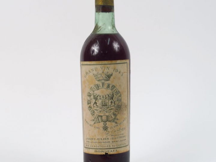 1 BOUTEILLE CHÂTEAU GRUAUD LAROSE GCC ST JULIEN - 1943 - HEP/ELF