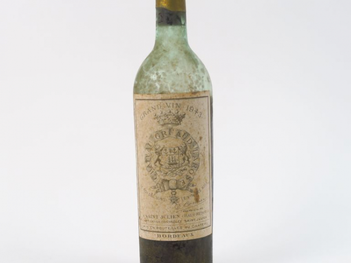1 BOUTEILLE CHÂTEAU GRUAUD LAROSE GCC ST JULIEN - 1943 - VIDANGE