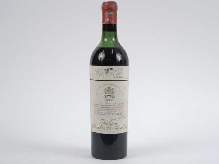 1 BOUTEILLE CHÂTEAU MOUTON ROTHSCHILD 1er GCC PAUILLAC - 1947 - HEP-ME