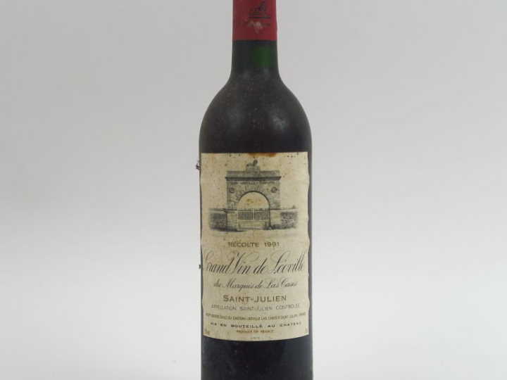 1 BOUTEILLES CHÂTEAU LEOVILLE  LAS CASES GCC ST JULIEN - 1991 - ETLT