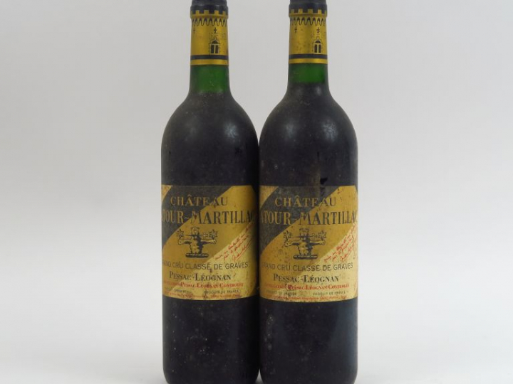 2 BOUTEILLES CHÂTEAU LATOUR MARTILLAC GCC GRAVES - 1994 - BG+
