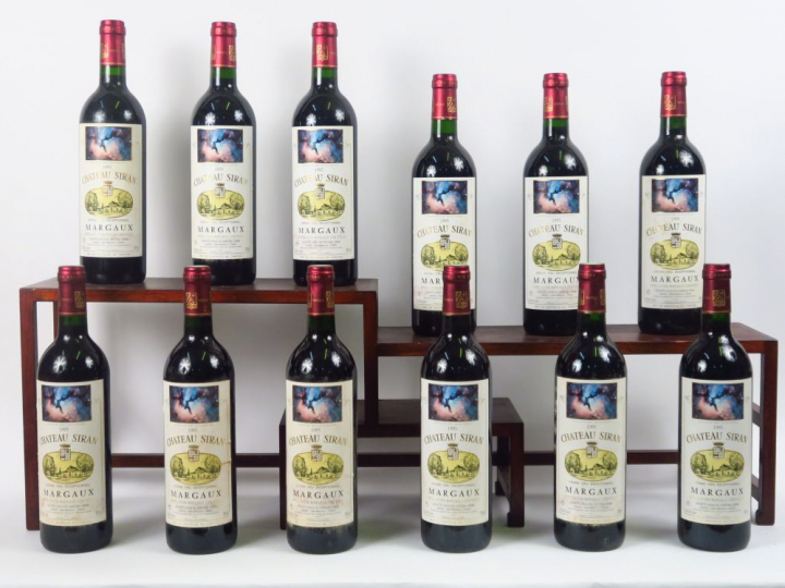 12 BOUTEILLE CHÂTEAU SIRAN GCC MARGAUX - 1995 - CBO