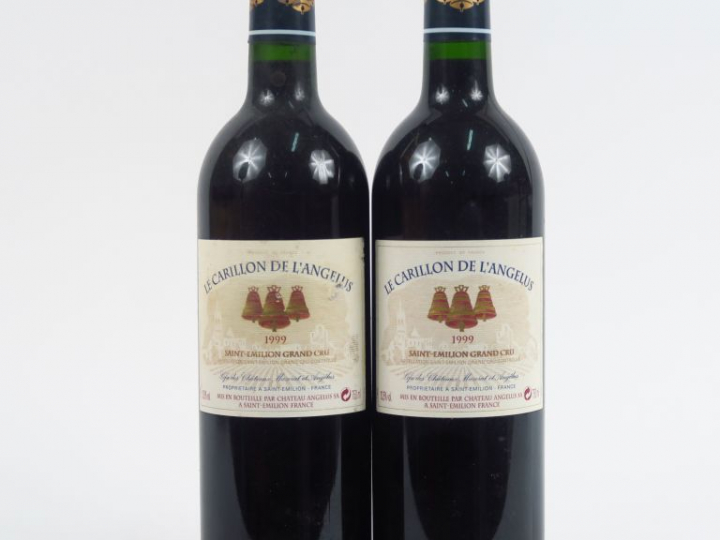 2 BOUTEILLES CARILLON DE L'ANGELUS GC ST EMILION - 1999