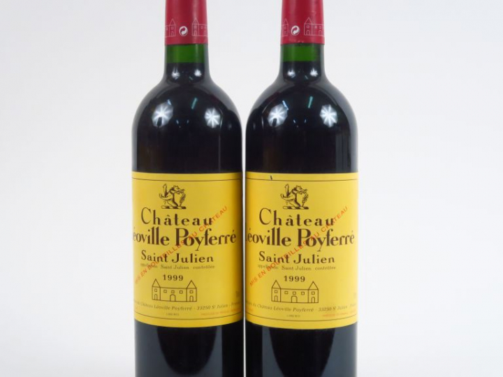 2 BOUTEILLES CHÂTEAU LEOVILLE POYFERRE GCC ST JULIEN - 1999