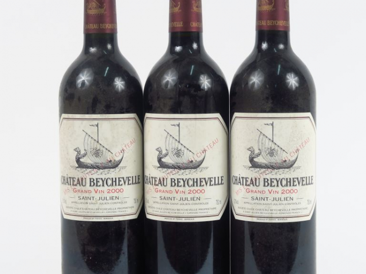 3 BOUTEILLES CHÂTEAU BEYCHEVELLE GCC ST JULIEN - 2000