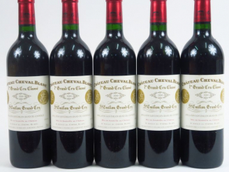 Vente aux enchères 5 BOUTEILLES CHÂTEAU CHEVAL BLANC 1er GCC ST EMILION - 2000 - CBO REMI