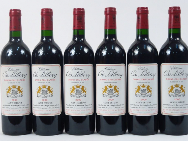 6 BOUTEILLES CHÂTEAU COS LABORY GCC ST ESTEPHE - 2000