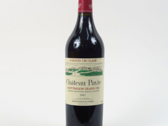 Vente aux enchères 1 BOUTEILLE CHÂTEAU PAVIE 1er GCC ST EMILION - 2001