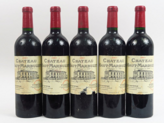 Vente aux enchères 5 BOUTEILLES CHÂTEAU HAUT MARBUZET ST ESTEPHE - 2001 - 1 EA