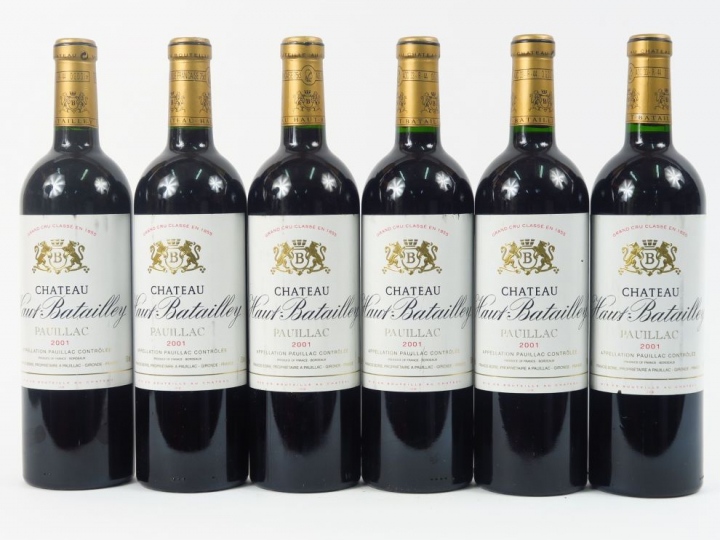 6 BOUTEILLES CHÂTEAU HAUT BATAILLEY GCC PAUILLAC - 2001
