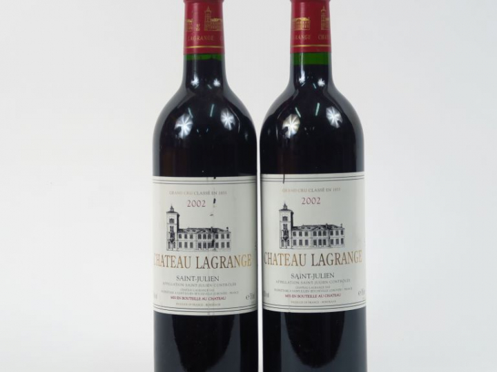 2 BOUTEILLES CHÂTEAU LAGRANGE GCC ST JULIEN - 2002