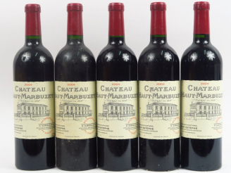 Vente aux enchères 5 BOUTEILLES CHÂTEAU HAUT MARBUZET ST ESTEPHE - 2004