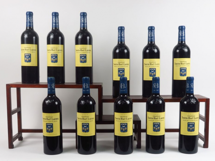 11 BOUTEILLES CHÂTEAU SMITH HAUT LAFITTE GCC GRAVES - 2005 - CBO