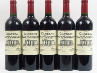 Vente aux enchères 5 BOUTEILLES CHÂTEAU HAUT MARBUZET ST ESTEPHE - 2010