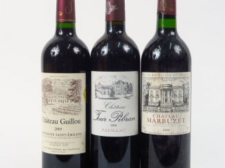 Vente aux enchères 3 BOUTEILLES : 1 CHÂTEAU GUILLOU MONTAGNE ST EMILION 2005 - 1 CHÂTEAU 