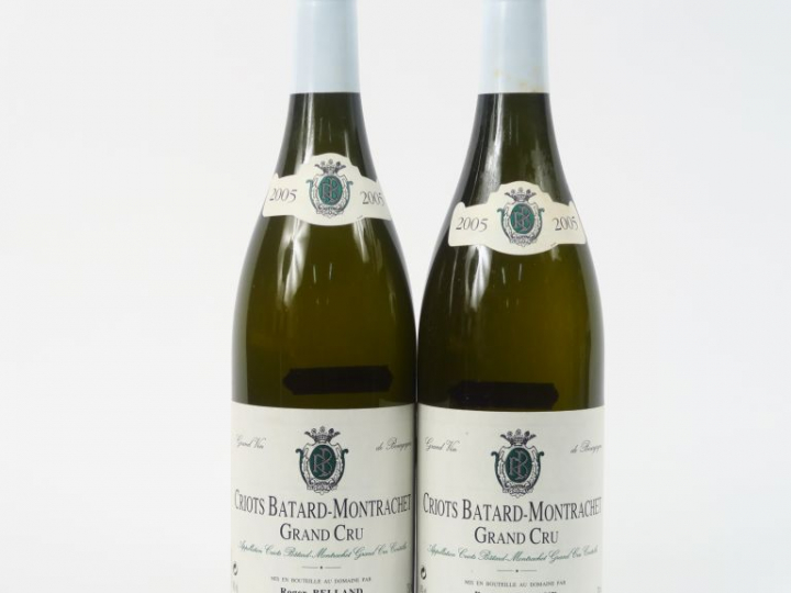 2 BOUTEILLES CRIOTS BATARD MONTRACHET GC R. BELLAND - 2005