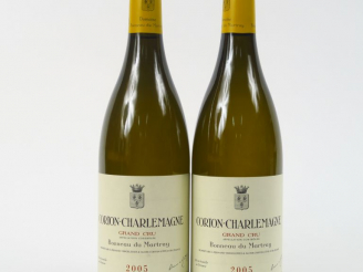 Vente aux enchères 2 BOUTEILLES CORTON CHARLEMAGNE GC BONNEAU DU MARTRAY - 2005 