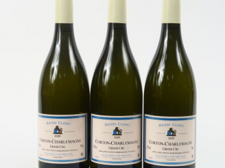 Vente aux enchères 3 BOUTEILLES CORTON CHARLEMAGNE GC H. CLERC - 2009