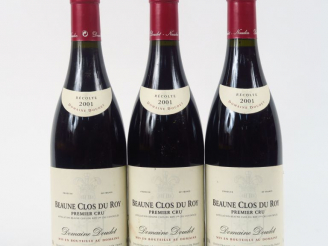 Vente aux enchères 3 BOUTEILLES BEAUNE 1er CRU 'CLOS DU ROY' DOUDET - 2001