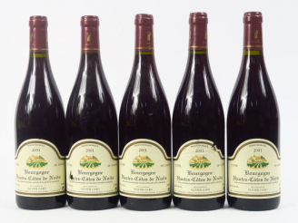 Vente aux enchères 5 BOUTEILLES BOURGOGNE HAUTES CÔTES DE NUITS O. GARD - 2001