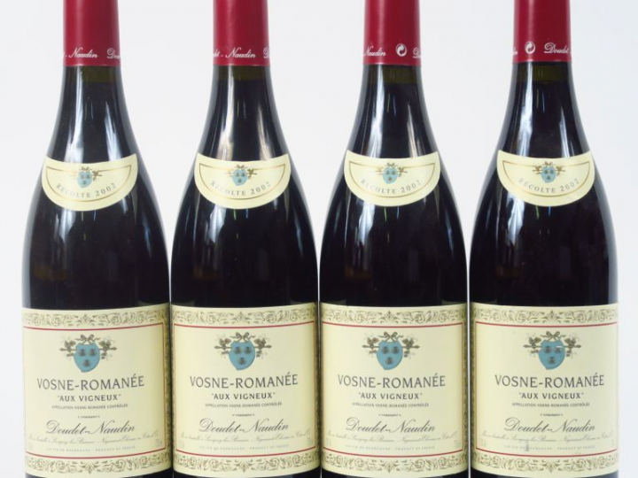 4 BOUTEILLES VOSNE ROMANEE 'AUX VIGNEUX' DOUDET NAUDIN - 2002