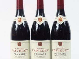 Vente aux enchères 3 BOUTEILLES POMMARD 1er CRU 'LES RUGIENS' FAIVELEY - 2008