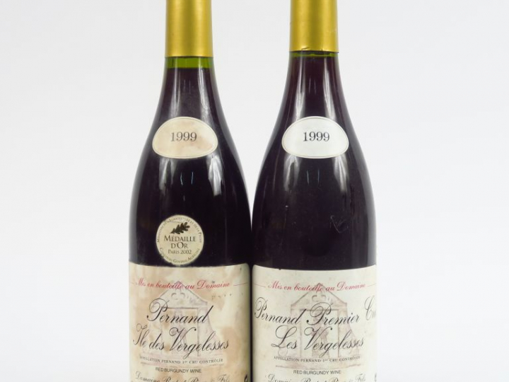 2 BOUTEILLES RAPET 1999 : 1 PERNAND VERGELESSES ILE DES VERGELESSES - 