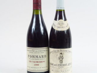 Vente aux enchères 2 BOUTEILLES : 1 POMMARD 'LES VAUMURIENS' de COURCEL 1999 - 1 VIGNE DE
