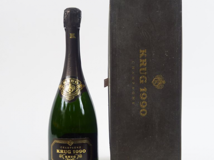 1 BOUTEILLE CHAMPAGNE KRUG - 1990 - COFFRET