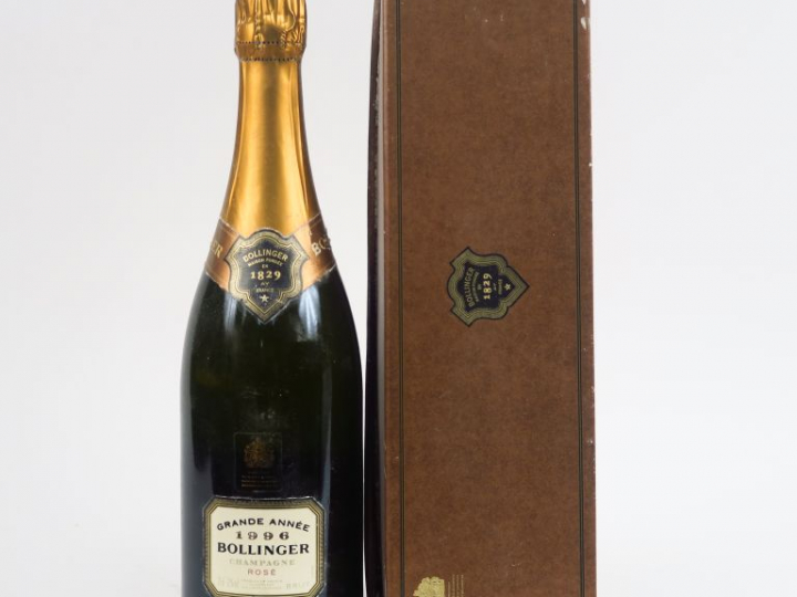 1 BOUTEILLE CHAMPAGNE BOLLINGER ROSE 'GRANDE ANNEE' - 1996 - COFFRET