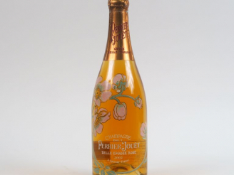 Vente aux enchères 1 BOUTEILLE CHAMPAGNE PERRIER JOUET ROSE 'BELLE EPOQUE' - 2002