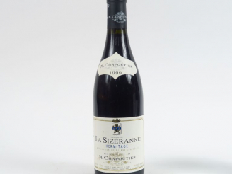 Vente aux enchères 1 BOUTEILLE HERMITAGE 'LA SIZERANNE' M. CHAPOUTIER - 1999