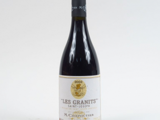 Vente aux enchères 1 BOUTEILLE SAINT JOSEPH 'LA GRANITS' M. CHAPOUTIER - 2002 