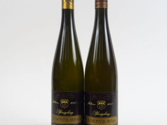 Vente aux enchères 2 BOUTEILLES GEWURZTRAMINER 'PFERSIGBERG' KUENTZ BAS - 2001