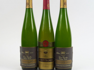 Vente aux enchères 3 BOUTEILLES KUENTZ BAS : 1 MUSCAT D'ALSACE 'COLLECTION' 2003 - 2 GEWU