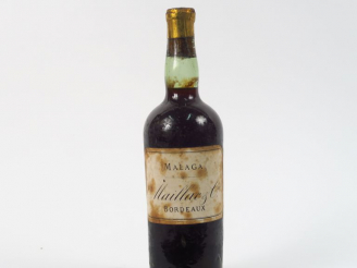 Vente aux enchères 1 VIEILLE BOUTEILLE MALAGA MAILLAC   CIE