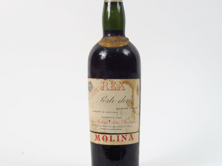 1 VIEILLE (1 L) BOUTEILLE PORTO 'REX' H. MOLINA AINE