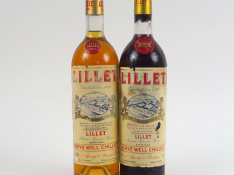 Vente aux enchères 2 BOUTEILLES LILLET : 1 ROUGE - 1 BLANC