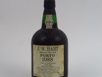 Vente aux enchères 1 BOUTEILLE PORTO J.W. HART - 1988 - MISE : 2000