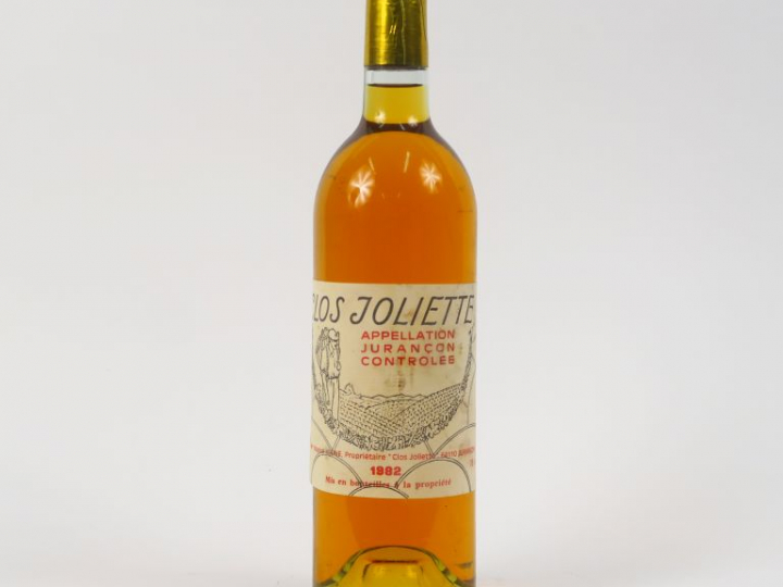 1 BOUTEILLE CLOS JOLIETTE JURANCON - 1982