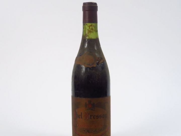 1 BOUTEILLE CORBIERES A. BRESSON - 1958 - EA/3 CM